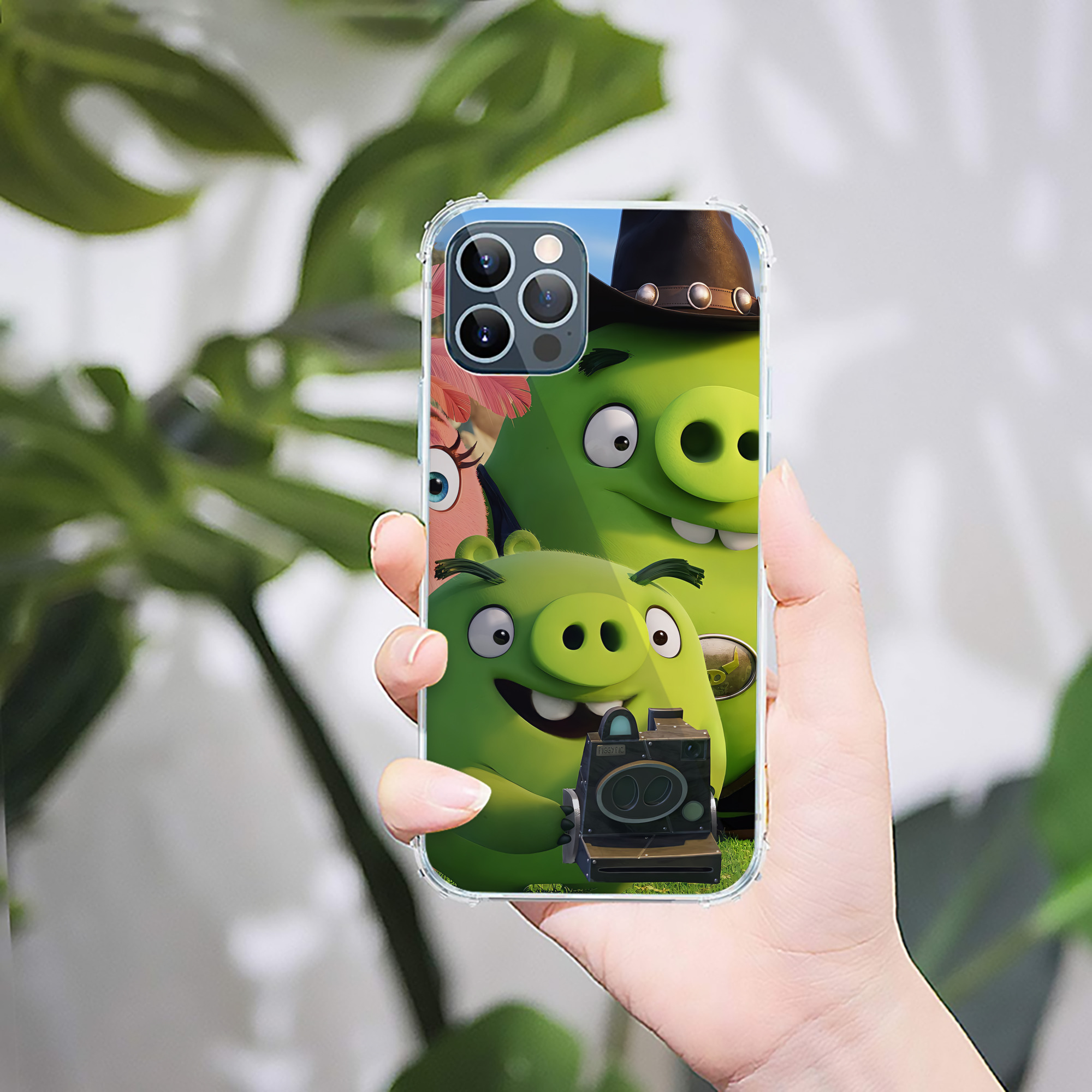 （画像用） Angry Birds アングリーバード 【iPhone 12シリーズ対応】透明スマホケース（クリアソフトケース）